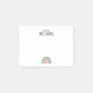 Rainbow Teacher Note Pad – Custom Teacher Gift