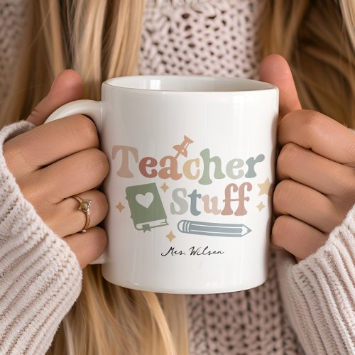 Rainbow Teacher Stuff Teacher Appreciate Gift Coffee Mug