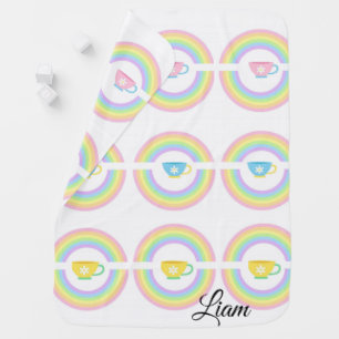 Rainbow Teacups Blanket