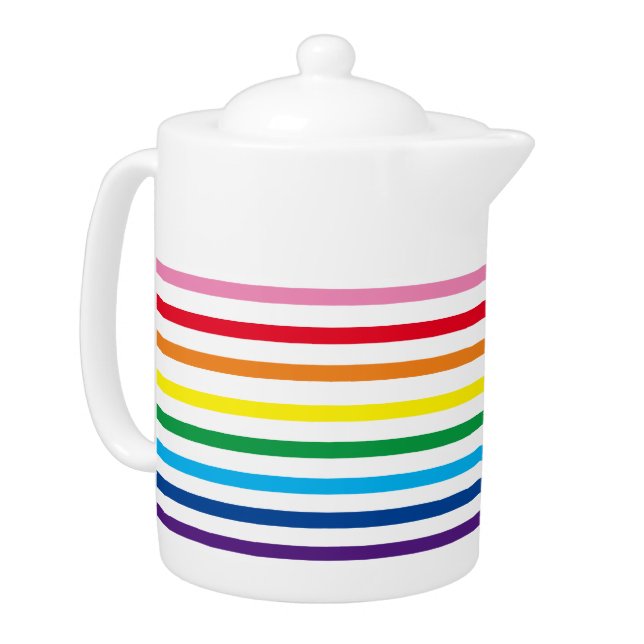 Rainbow Teapot (Left)