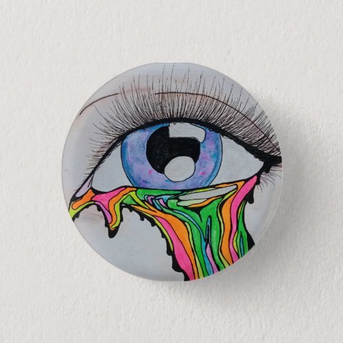 Rainbow tear button