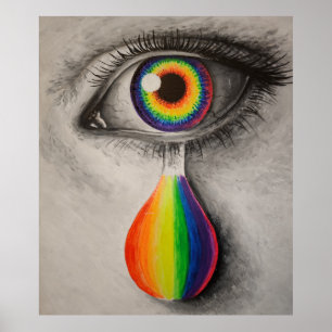 Rainbow tears poster