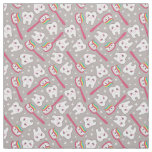 Rainbow Teeth Pattern Fabric
