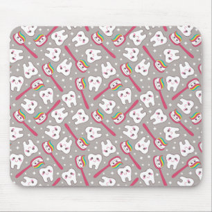 Rainbow Teeth Pattern Mouse Pad