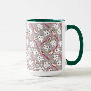 Rainbow Teeth Pattern Mug