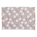 Rainbow Teeth Pattern Pillow Case