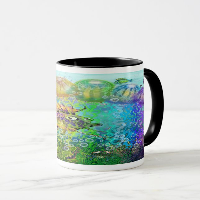 Rainbow Tentacles Mug (Front Right)