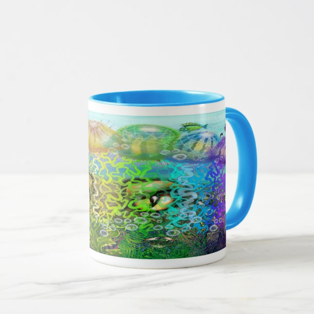 Rainbow Tentacles Mug (Front Right)