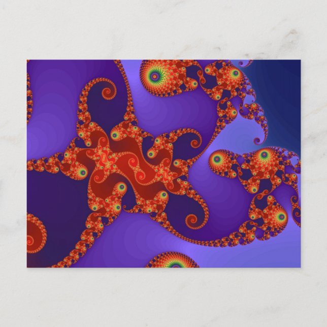 Rainbow Tentacles Postcard (Front)