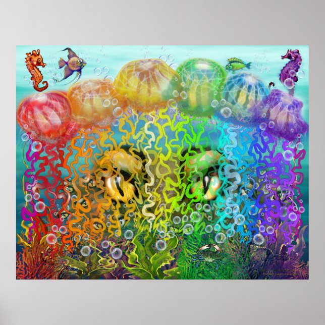 Rainbow Tentacles Poster (Front)