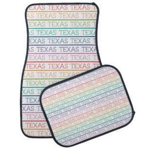 Rainbow Texas, Texas, Texas Car Floor Mat
