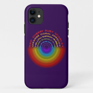 rainbow text Case-Mate iPhone case