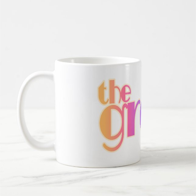 Rainbow Text Groom Coffee Mug (Left)
