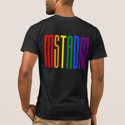 Rainbow Text LGBTQ Amsterdam Gay Pride LGBT T_Shirt