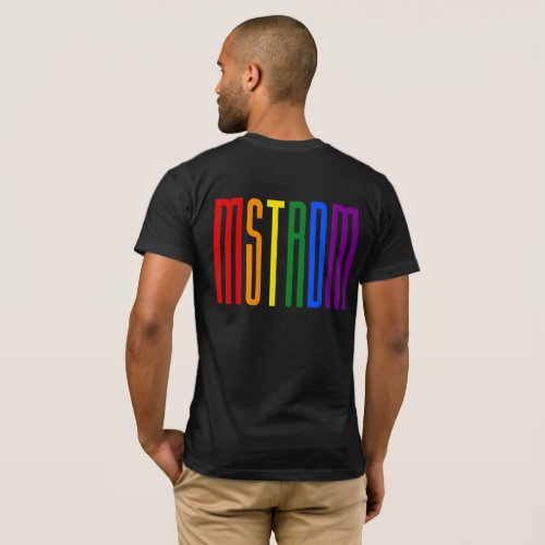 Rainbow Text LGBTQ Amsterdam Gay Pride LGBT T_Shirt