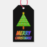[ Thumbnail: Rainbow Text "Merry Christmas!" + Christmas Tree Gift Tags ]