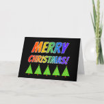 [ Thumbnail: Rainbow Text "Merry Christmas!" + Christmas Trees Card ]