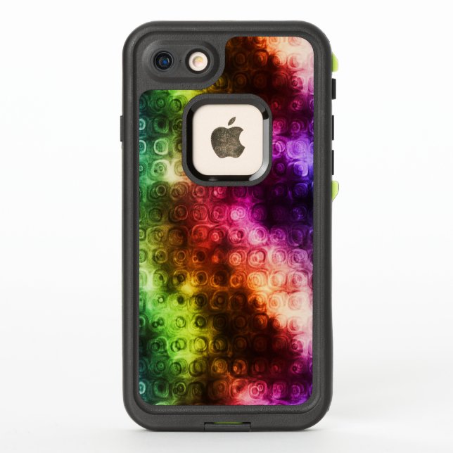 Rainbow Texture LifeProof iPhone Case (Back)