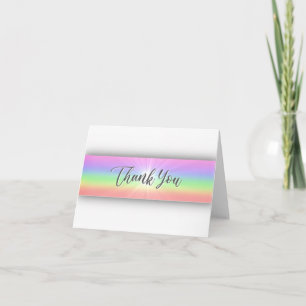 Rainbow Thank You Card (Blank Inside)