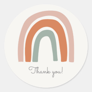 Rainbow Thank You Sticker