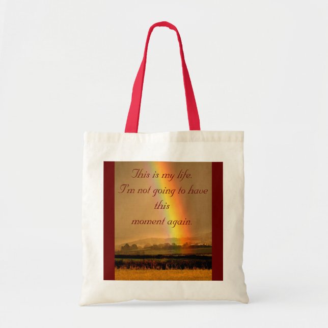 Rainbow. This is my life..Bag Inspiration Tote Bag (Front)