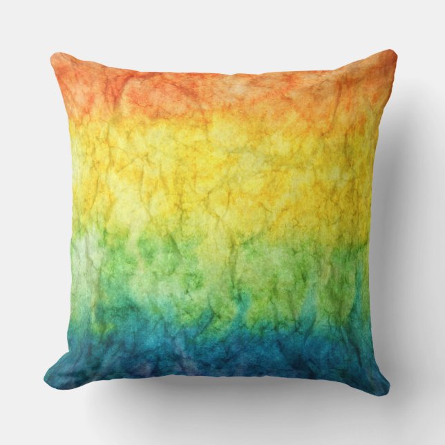 rainbow throw pillow (Front)
