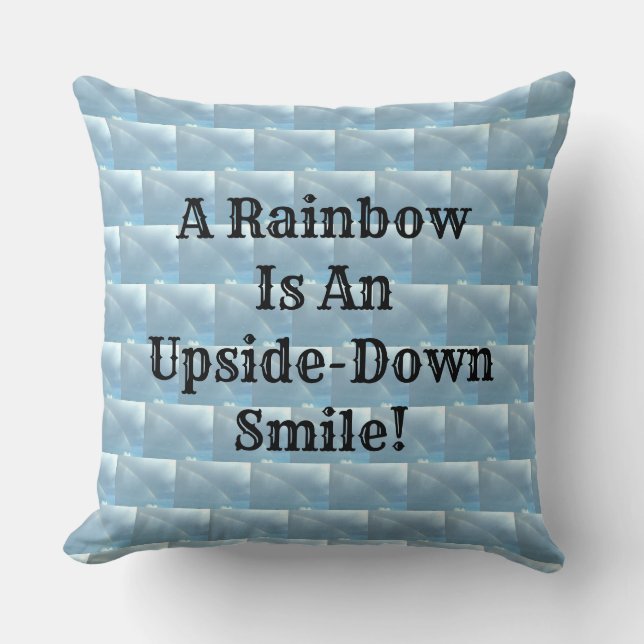 Rainbow! Throw Pillow (Front)
