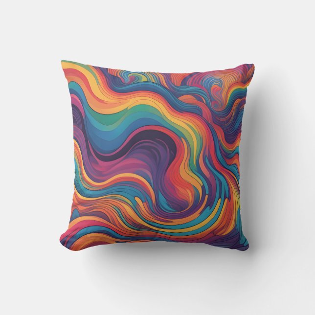 Rainbow Throw Pillow (Front)