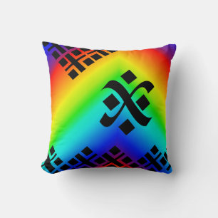 Rainbow Throw Pillow