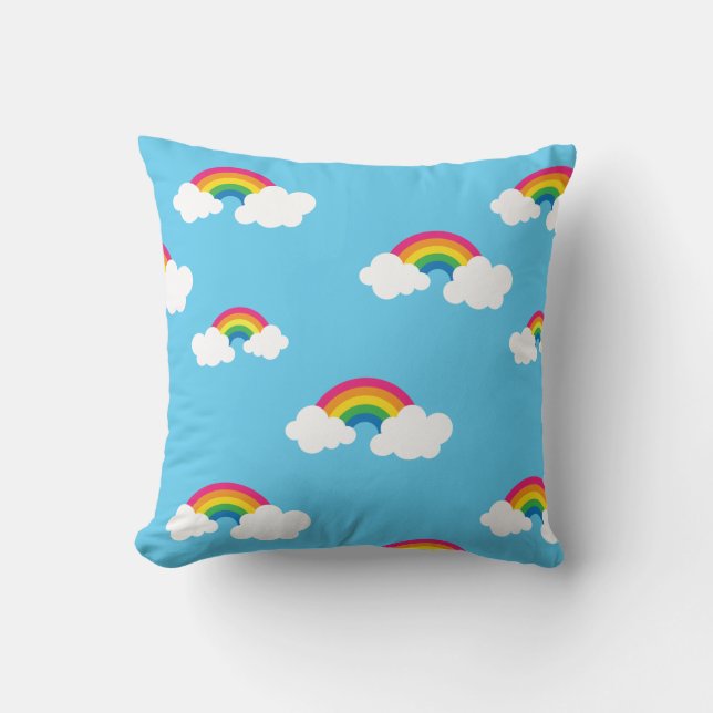 Rainbow Throw Pillow (Front)