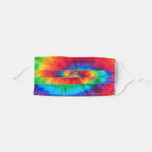 RAINBOW TIE DYE ADULT CLOTH FACE MASK (Front, Folded)
