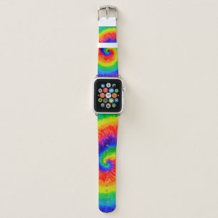 Rainbow Tie-Dye Alcohol Ink Apple Watch Band