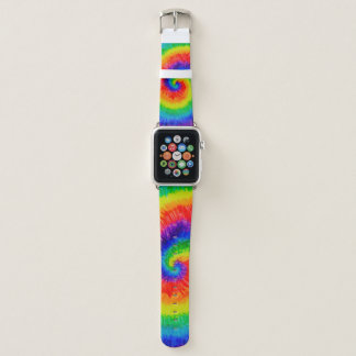 Rainbow Tie-Dye Alcohol Ink Apple Watch Band