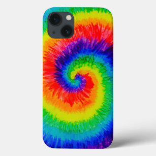Rainbow Tie-Dye Alcohol Ink iPhone 13 Case