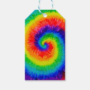 Rainbow Tie-Dye Alcohol Ink Gift Tags