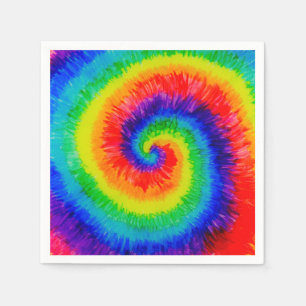 Rainbow Tie-Dye Alcohol Ink Napkins