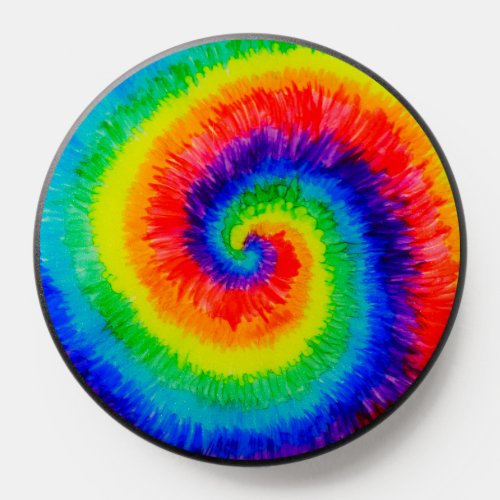 Rainbow Tie_Dye Alcohol Ink PopSocket