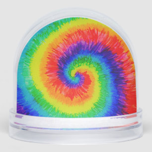 Rainbow Tie-Dye Alcohol Ink  Snow Globe