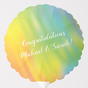 Rainbow Tie Dye Baby Shower Balloon