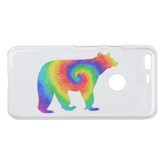 Rainbow Tie Dye Bear Uncommon Google Pixel Case