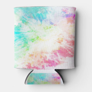 Rainbow Tie Dye Can Cooler