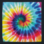 Rainbow Tie Dye Cloth Bandana<br><div class="desc">Rainbow tie dye cloth bandana.</div>