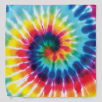 Rainbow Tie Dye Cloth Bandana