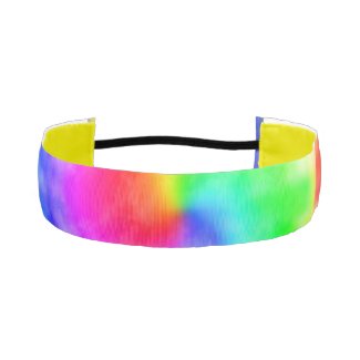 Rainbow Tie Dye Elastic Headbands