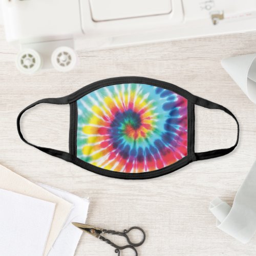 Rainbow Tie Dye Fun Bright Print Face Mask