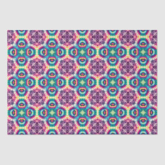 Rainbow Tie-Dye Geometric Pattern 7 Tissue Paper
