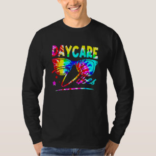 Rainbow Tie Dye Glasses Daycare Vibes Back To Scho T-Shirt