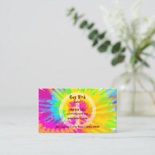 Rainbow Tie-Dye Hippie  Business Card