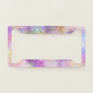 Rainbow Tie Dye License Plate Frame