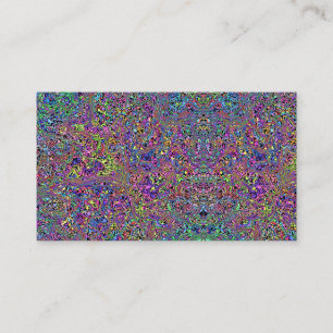 Rainbow Tie Dye Marble Hippie Look Business Card